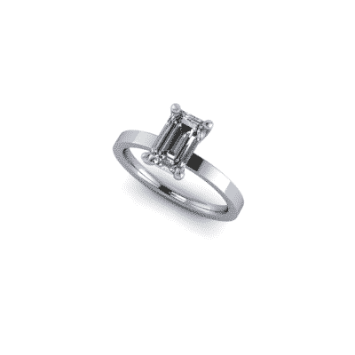1ct emerald cut diamond