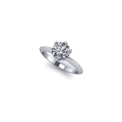 1ct round brilliant cut diamond ring