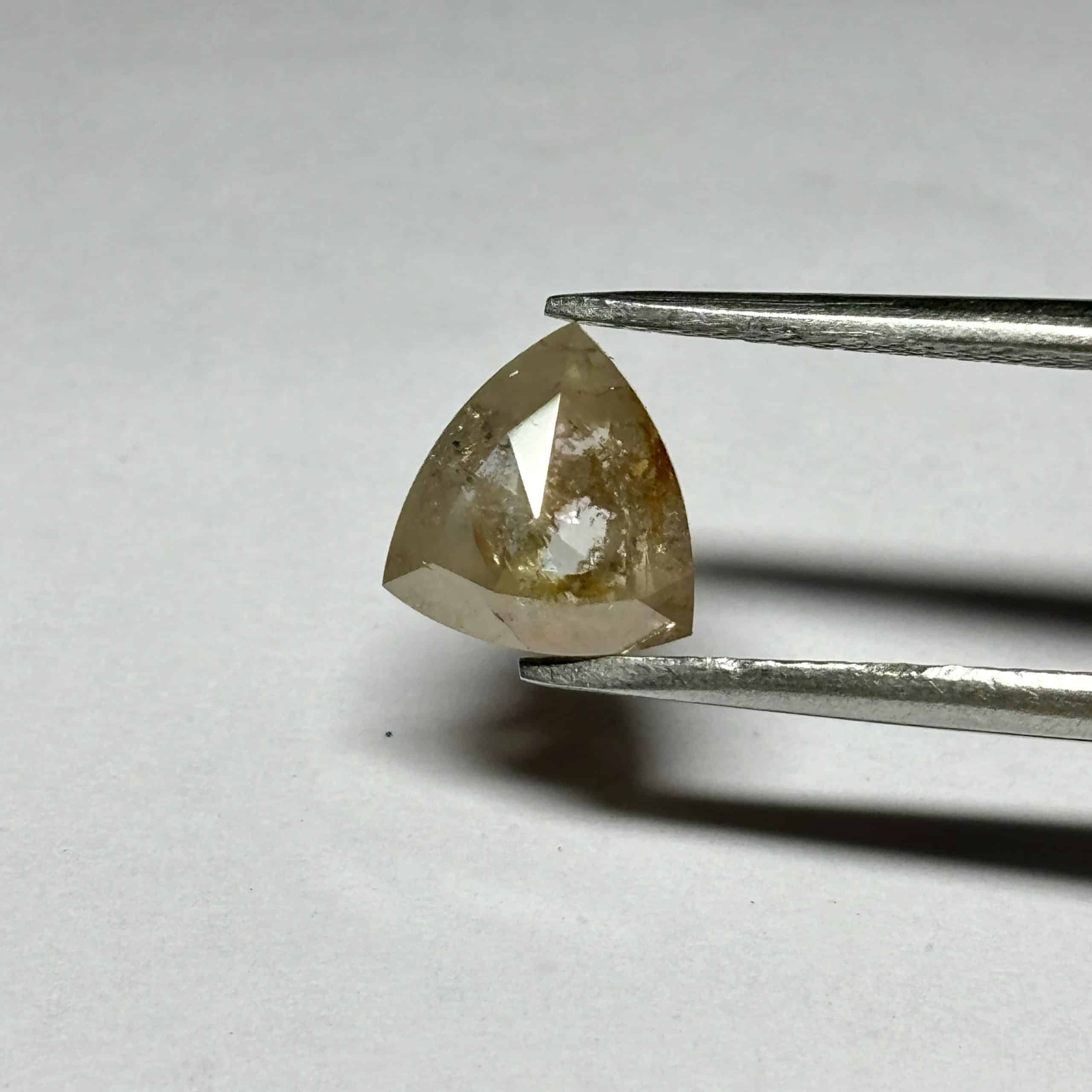 Trilliant 1.38ct FANCY I3 EX EX