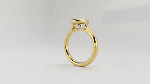 Custom-Selected Oval Diamond Ring - Image 2