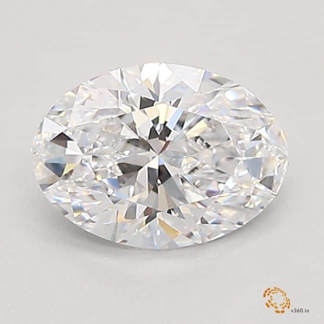 Oval 0.54ct D VVS1 EX EX