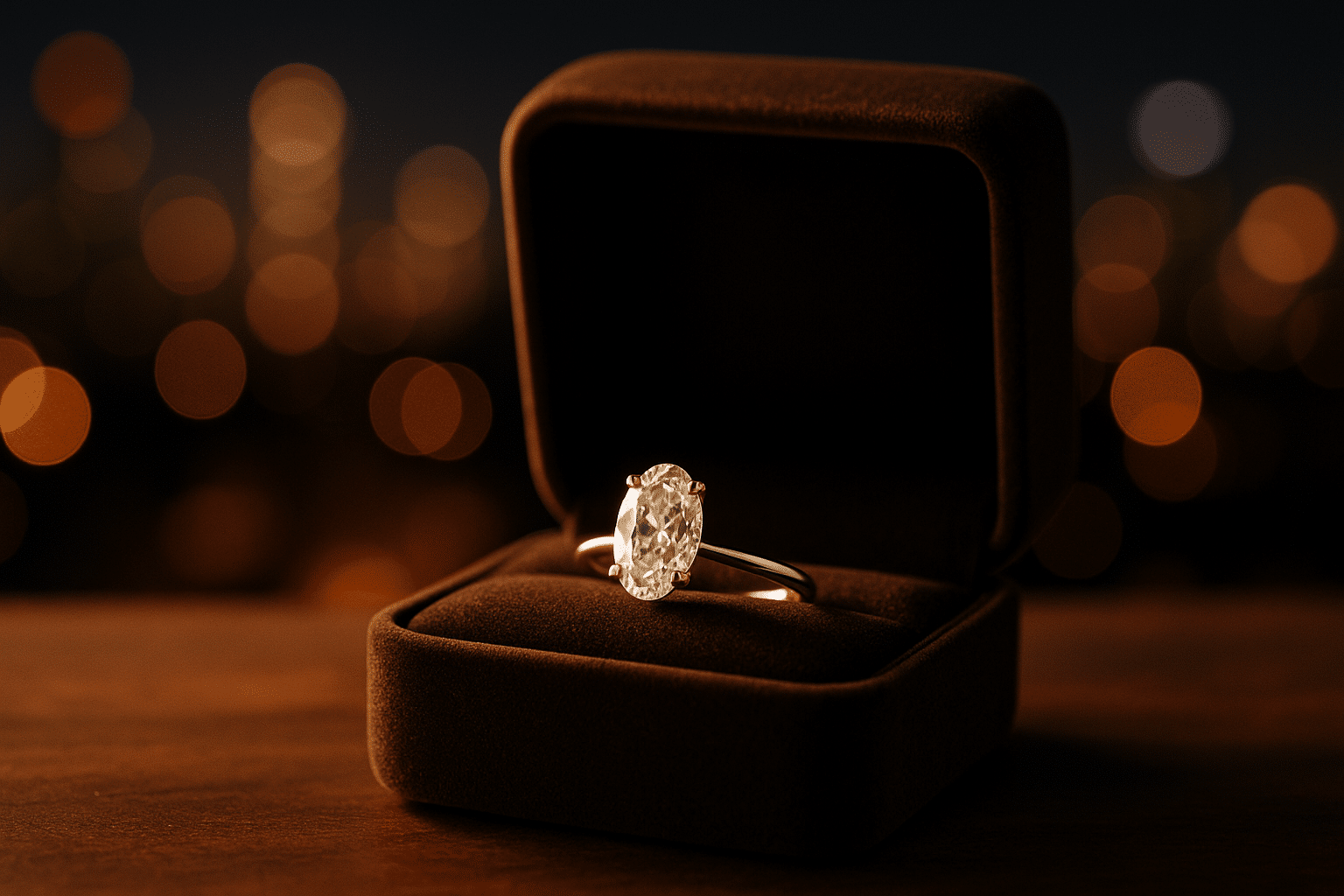 Hands wearing solitaire rings in yellow gold, white gold, rose gold, and platinum to compare metal colours.