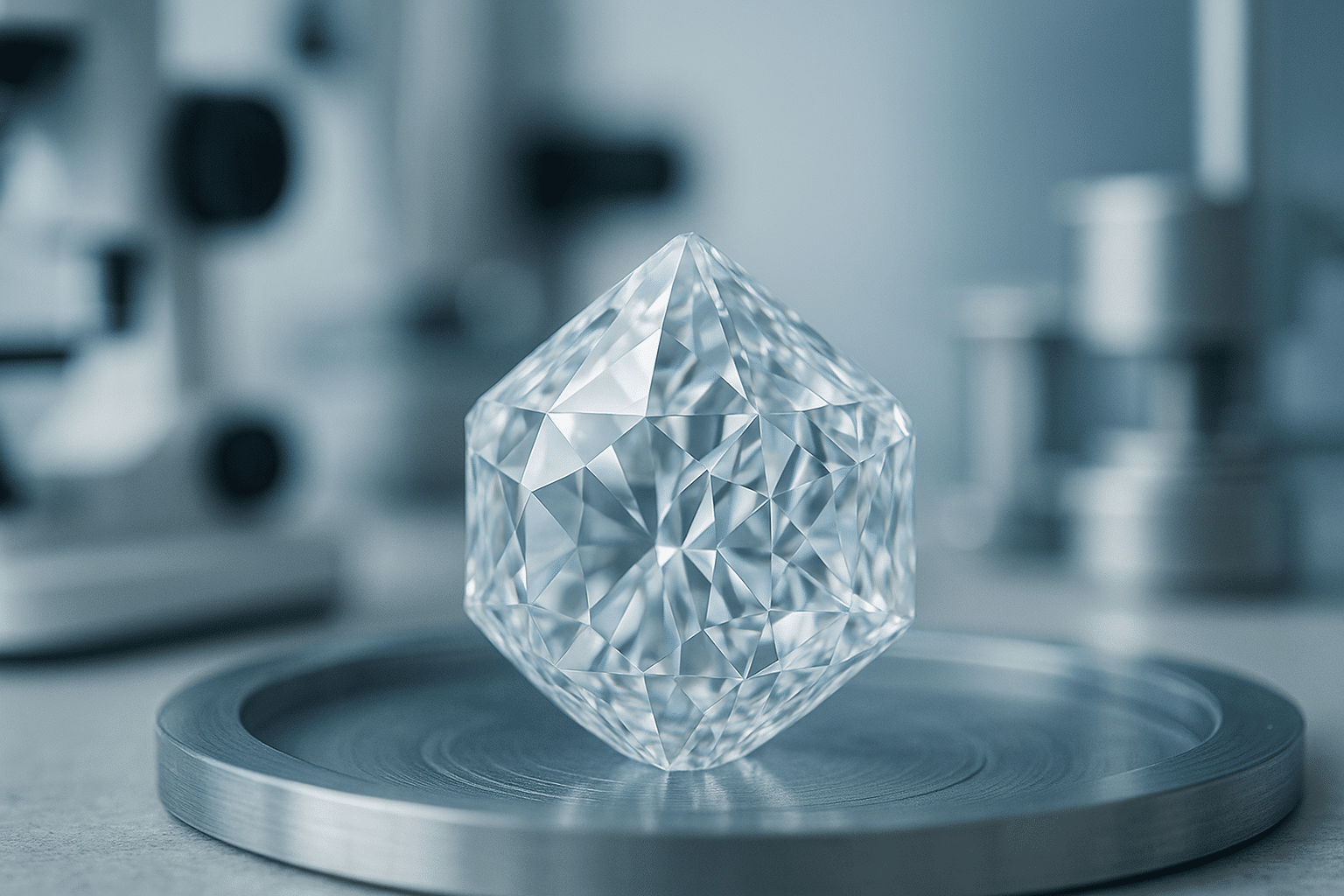 Flat-lay of six engagement ring shapes arranged neatly on a neutral fabric background.