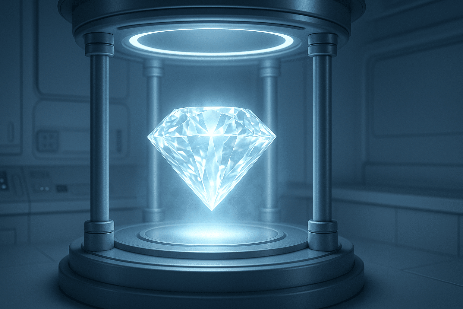 Flat-lay of six engagement ring shapes arranged neatly on a neutral fabric background.